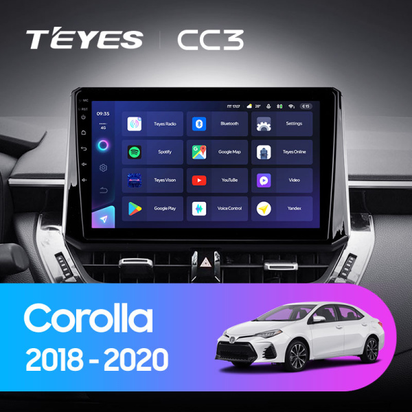 Штатная магнитола Teyes CC3L 3+32G  для Toyota Corolla 2018-2021 ТИП-A Штатная магнитола Teyes CC3L 3+32G  для Toyota Corolla 2018-2021 ТИП-A