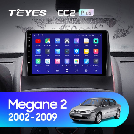 Штатная магнитола Teyes CC2 Plus 6/128 Renault Megane 2 (2002-2009)