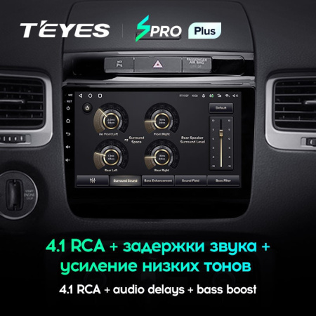Штатная магнитола Teyes SPRO Plus 6/128 Volkswagen Touareg FL NF (2010-2018)