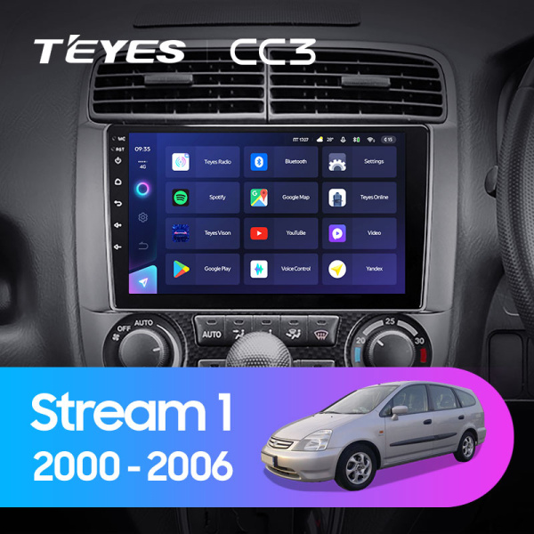 Штатная магнитола Teyes CC3L 3+32G для Stream 2000-2006 Штатная магнитола Teyes CC3L 3+32G для Stream 2000-2006