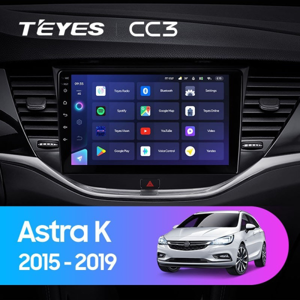 Штатная магнитола Teyes CC3 4/64 Opel Astra K (2015-2019)