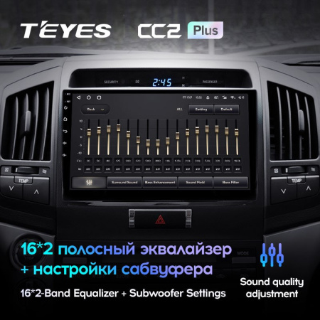 Штатная магнитола Teyes CC2 Plus 4/64 Toyota Land Cruiser 200 (2007-2015)