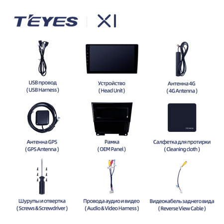 Штатная магнитола Teyes X1 4G 2+32G для Crosstour 2009-2015 (Правый руль)