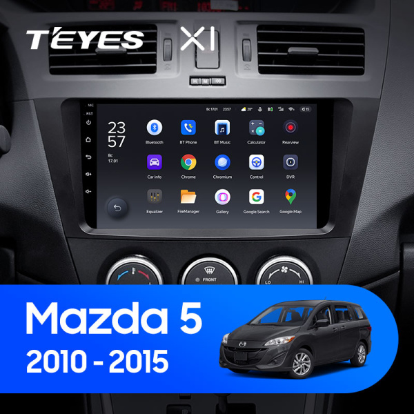 Штатная магнитола Teyes X1 4G 2+32G для Mazda5 Premacy 2010-2015