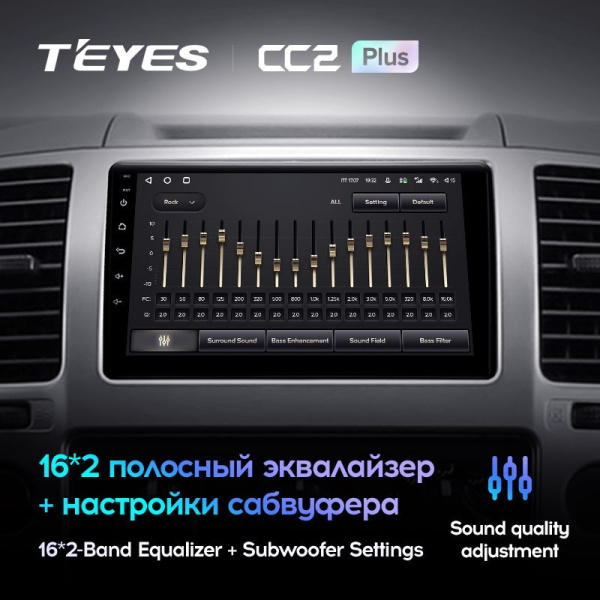 Штатная магнитола Teyes CC2 Plus 3/32 Nissan Navara 3 D40 (2004-2010)