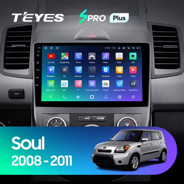 Штатная магнитола Teyes SPRO 3+32G для Soul 2008-2013