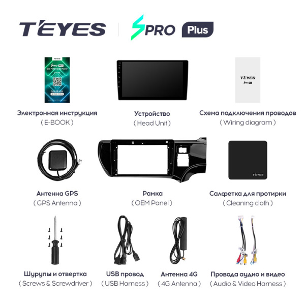 Штатная магнитола Teyes SPRO 3+32G для Aqua 2011-2017