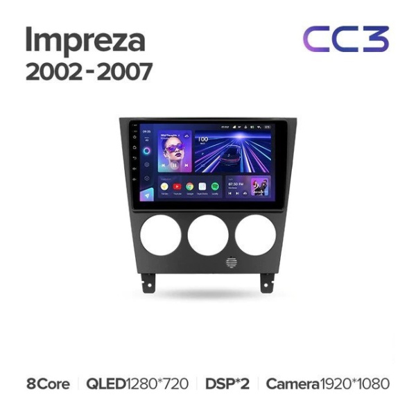 Штатная магнитола Teyes CC3 360 6/128 Subaru Impreza GD GG 2002-2007