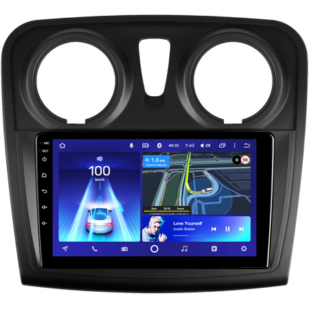 Штатная рамка (без дисплея) Teyes для  Renault Logan 2 2012-2019 Sandero 2  (F2)  2014-2019 (Для экрана 9")