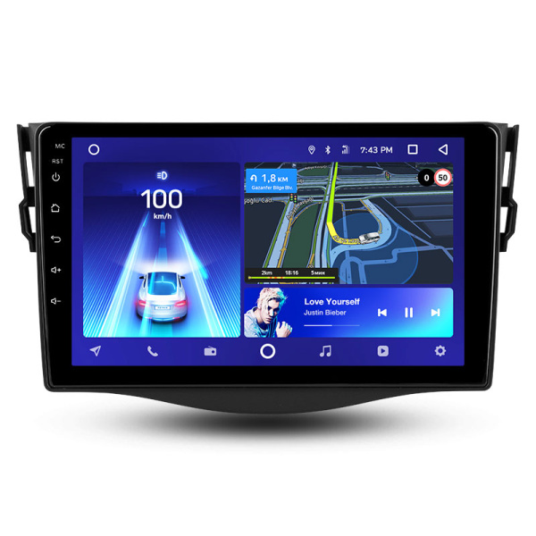 Штатная рамка (без дисплея) Teyes для  Toyota RAV4 3 XA30  (F1)  (9 inch)  2005-2013 (Для экрана 9")