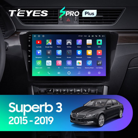 Штатная магнитола Teyes SPRO Plus 3/32 Skoda Superb 3 (2015-2019)
