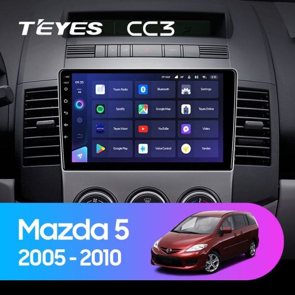 Штатная магнитола Teyes CC3L 4+32G для Mazda5 Premacy 2005-2010 Штатная магнитола Teyes CC3L 4+32G для Mazda5 Premacy 2005-2010