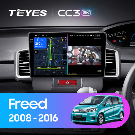 Штатная магнитола Teyes CC3-2K 64G для Freed 2008-2016