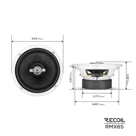 Динамики Recoil White RMX65, 80W