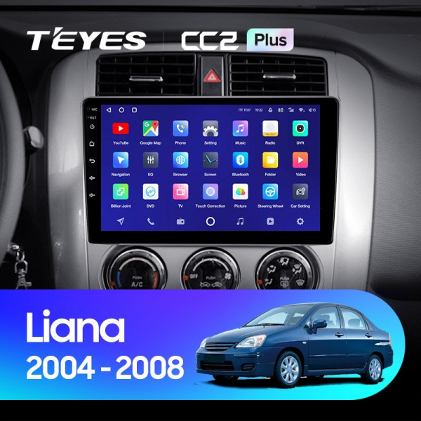 Штатная магнитола Teyes CC2 Plus 6/128 Suzuki Liana 1 (2004-2008)