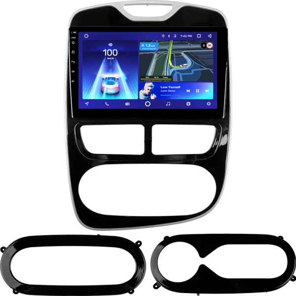 Штатная рамка (без дисплея) Teyes для  Renault Clio 4 BH98 KH98 2016-2019 (Для экрана 10.2")