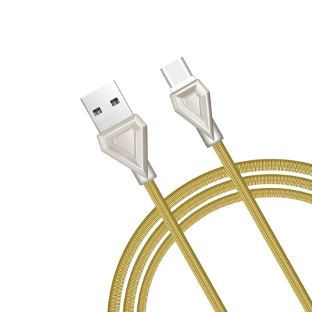 Кабель USB - Type C 1м 2.4A HOCO U25 в металлич. оплётке