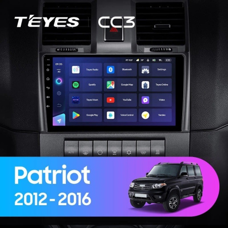 Штатная магнитола Teyes CC3 360 6/128 UAZ Patriot 2012-2016