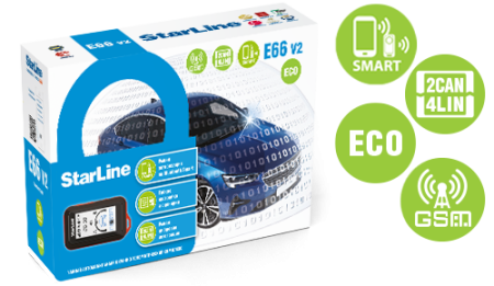 А/с StarLine E66 V2 GSM ECO