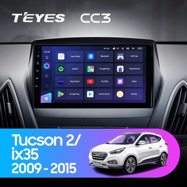 Штатная магнитола Teyes CC3L 4+32G  для Hyundai Tucson IX35 2009-2015 ТИП-C Штатная магнитола Teyes CC3L 4+32G  для Hyundai Tucson IX35 2009-2015 ТИП-C