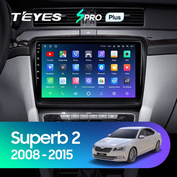 Штатная магнитола Teyes SPRO Plus 6/128 Skoda Superb 2 B6 (2008-2015)