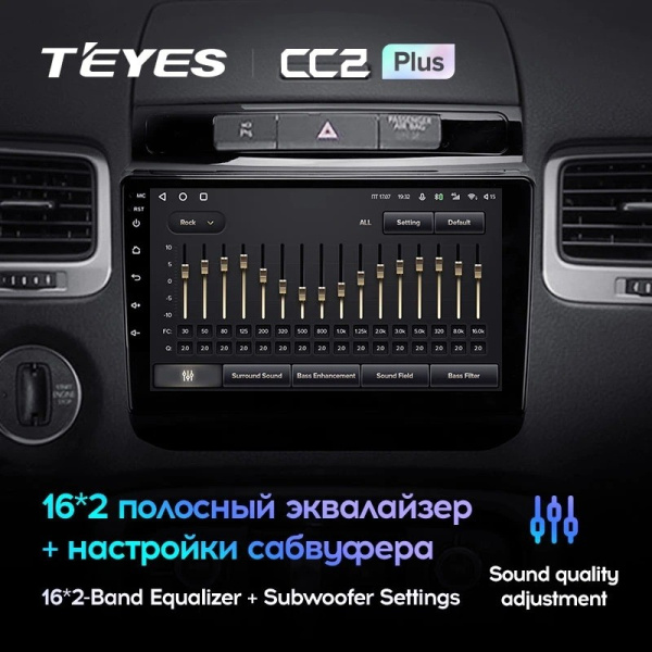 Штатная магнитола Teyes CC2 Plus 4/64 Volkswagen Touareg FL NF (2010-2018) тип B