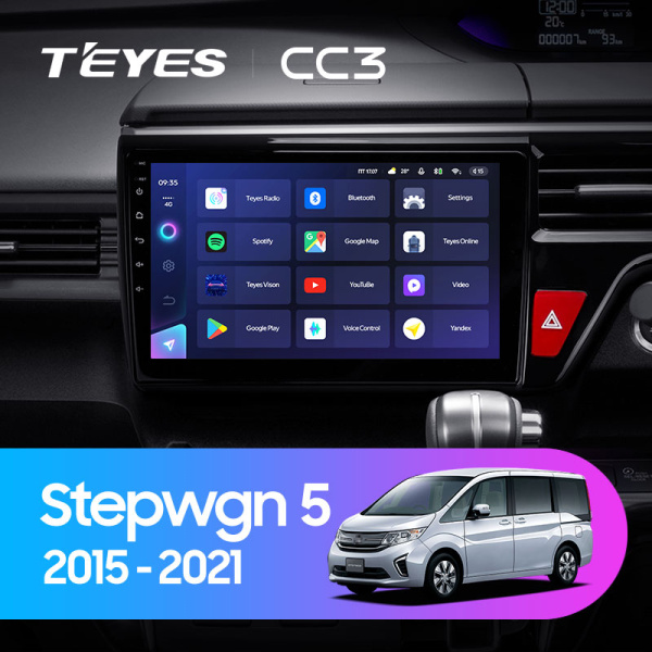 Штатная магнитола Teyes CC3L 4+32G для Stepwgn 2015-2021 Штатная магнитола Teyes CC3L 4+32G для Stepwgn 2015-2021