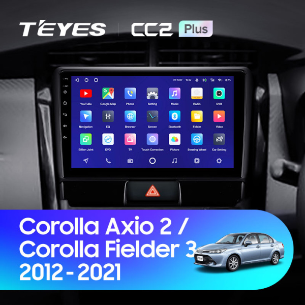 Штатная магнитола Teyes CC2 3+32G для Toyota Corolla Axio Fielder 2012-2021 (Правый руль)