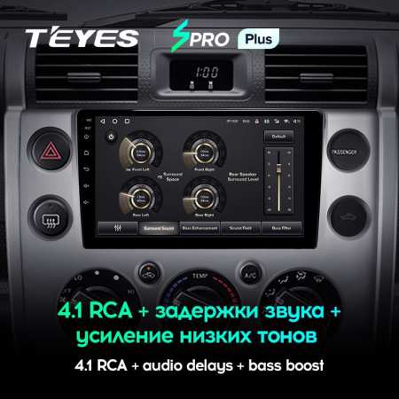 Штатная магнитола Teyes SPRO Plus 4/64 Toyota FJ Cruiser J15 (2006-2020)