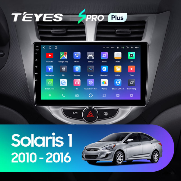 Штатная магнитола Teyes SPRO 3+32G для Solaris 1 2010-2016