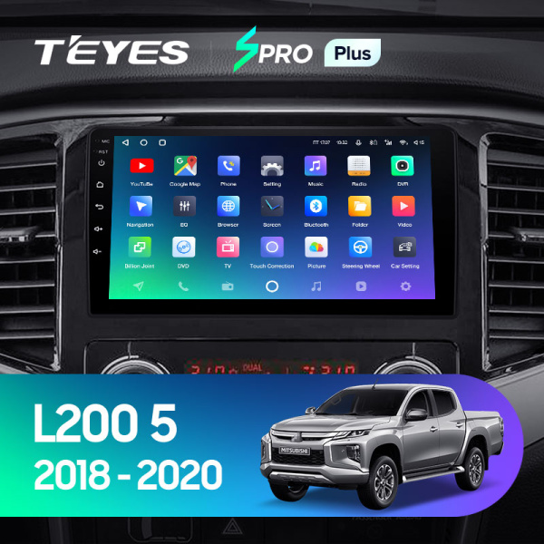 Штатная магнитола Teyes SPRO 3+32G для L200 5 2018-2021 (Левый руль)