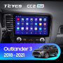 Штатная магнитола Teyes CC2 3+32G  для Outlander 2018-2021 ТИП-A