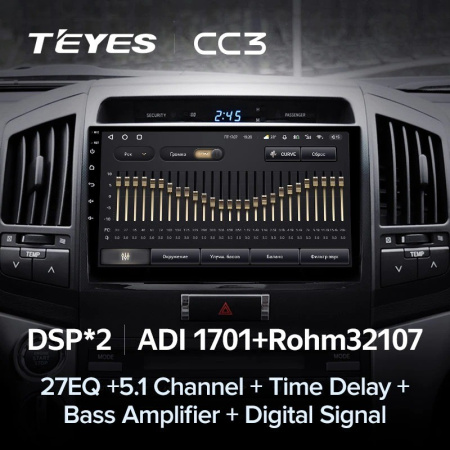 Штатная магнитола Teyes CC3 3/32 Toyota Land Cruiser 11 200 (2007-2015)
