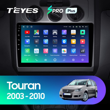 Штатная магнитола Teyes SPRO Plus 3/32 Volkswagen Touran 1 (2003-2010) Тип-B