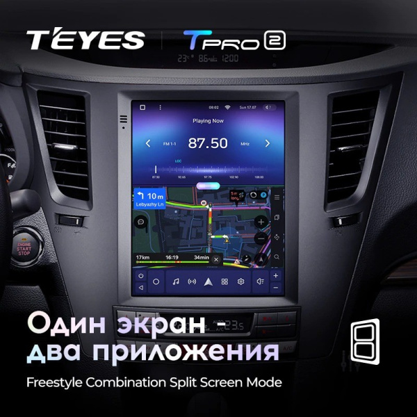 Штатная магнитола Tesla style Teyes TPRO 2 Subaru Outback 4 BR Legacy 5 2009-2014