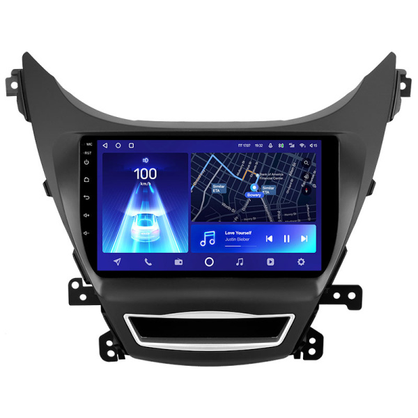Штатная рамка (без дисплея) Teyes для  Hyundai Elantra 5 JK GD MD UD  (F2)  2010-2016 (Для экрана 9")