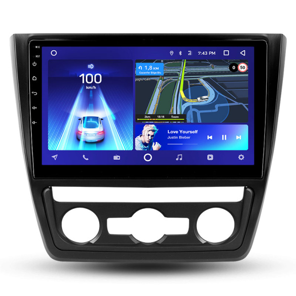 Штатная рамка (без дисплея) Teyes для  Skoda Yeti 5L 2009-2014 (Для экрана 10.2")