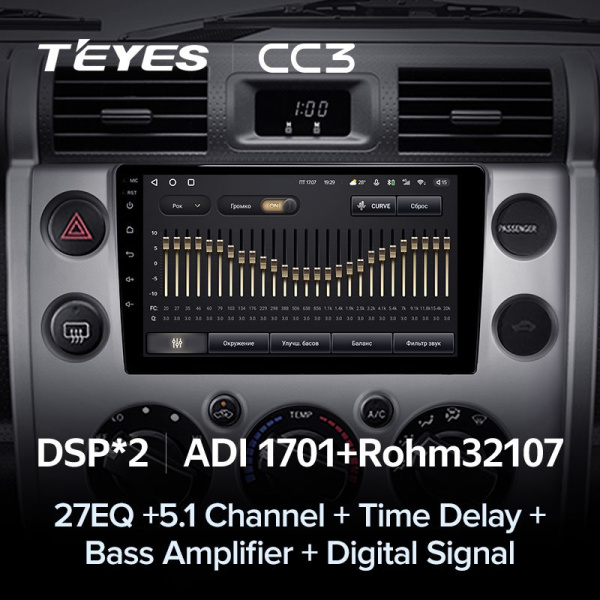 Штатная магнитола Teyes CC3 3/32 Toyota FJ Cruiser J15 (2006-2020)