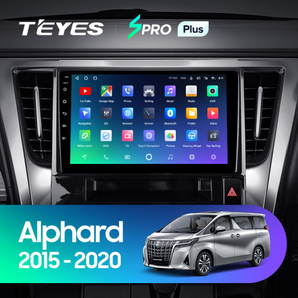 Штатная магнитола Teyes SPRO 3+32G для Alphard 2015-2020