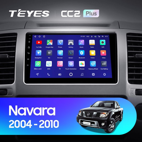 Штатная магнитола Teyes CC2 Plus 3/32 Nissan Navara 3 D40 (2004-2010)