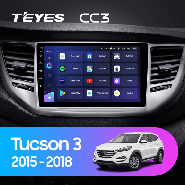 Штатная магнитола Teyes CC3L 4+32G  для Hyundai Tucson 2015-2018 ТИП-A Штатная магнитола Teyes CC3L 4+32G  для Hyundai Tucson 2015-2018 ТИП-A