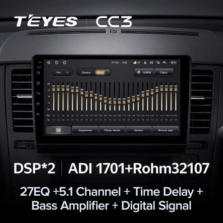 Штатная магнитола Teyes CC3 360 6/128 Nissan Tiida C11 (2004-2013)