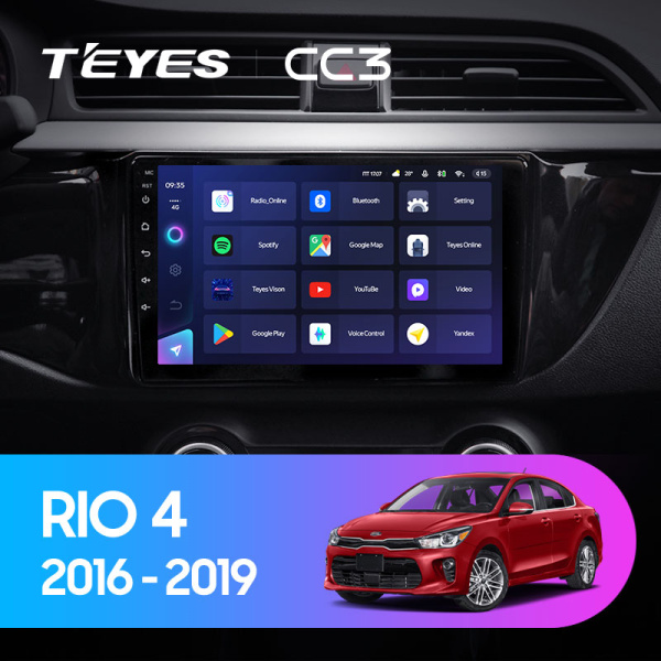 Штатная магнитола Teyes CC3L 4+32G  для Kia RIO 4 X-line 2015-2020 ТИП-A Штатная магнитола Teyes CC3L 4+32G  для Kia RIO 4 X-line 2015-2020 ТИП-A