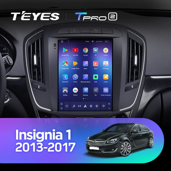 Штатная магнитола Tesla style Teyes TPRO 2 Opel Insignia 1 рестайлинг 2013-2017