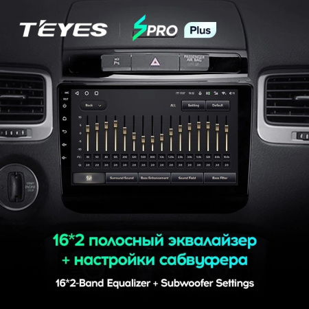 Штатная магнитола Teyes SPRO Plus 3/32 Volkswagen Touareg FL NF (2010-2018) тип B