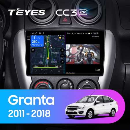 Штатная магнитола Teyes CC3-2K 3+32G для Granta 2011-2018