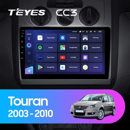 Штатная магнитола Teyes CC3 4/64 Volkswagen Touran 1 (2003-2010) Тип-A