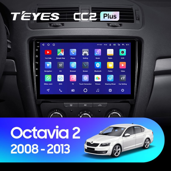 Штатная магнитола Teyes CC2 Plus 3/32 Skoda Octavia 2 A5 (2008-2013)