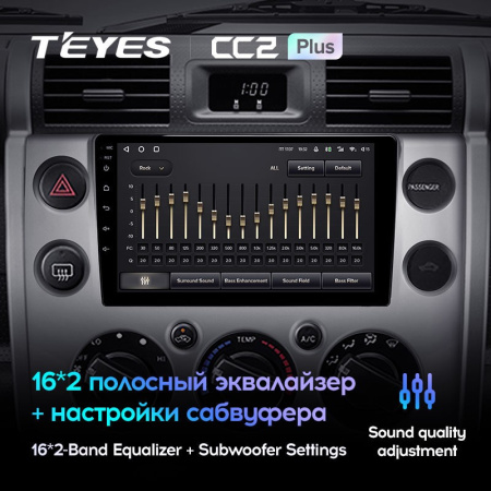 Штатная магнитола Teyes CC2 Plus 4/64 Toyota FJ Cruiser J15 (2006-2020)