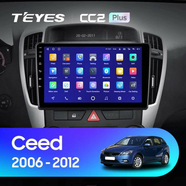 Штатная магнитола Teyes CC2 4+32G для Kia CEED 1 2006-2012